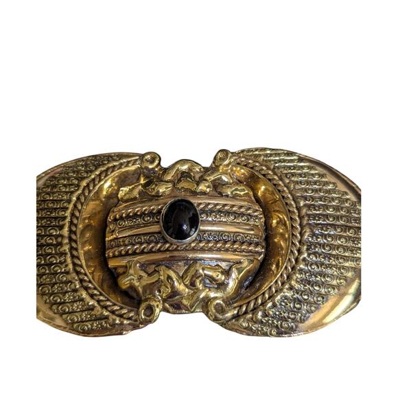 Vintage90's belt1.5" elastic band Buckle 2 1/8"x 4.5"W28-38" - Picture 8 of 9
